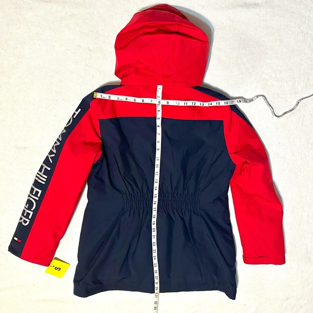 NWT TOMMY HILFIGER 3-in-1 ALL WEATHER SYSTEMS JACKET COAT RED NAVY Sz S